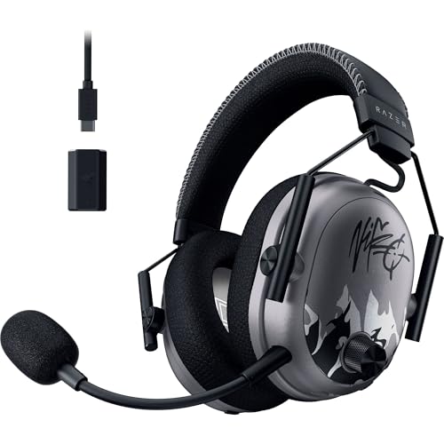 Razer BlackShark V3 Pro Wireless ANC PC Gaming Headset, NiKo Edition | Full Band Mic, 50mm Drivers, 2.4 GHz, Bluetooth, USB, 3.5mm, Works with Mac, PS5, Nintendo Switch, Smartphone, 70 Hr Battery - color: Niko Edition, style: PC