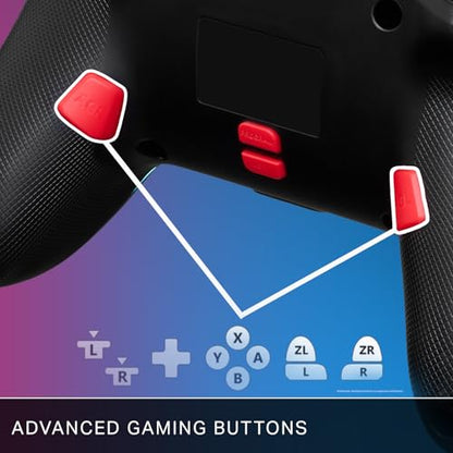 PowerA Enhanced Wireless Controller for Nintendo Switch with Lumectra – Mario Peek-A-Boo, rechargeable battery, motion controls, officially licensed - style: Mario Peek-A-Boo