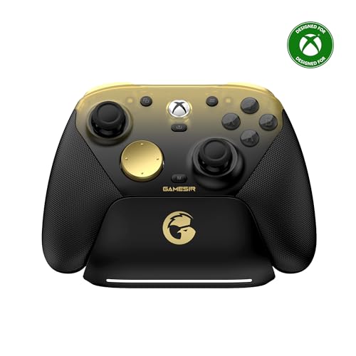 GameSir G7 Pro Wired Controller for Xbox Series X|S, Xbox One, Wireless Gamepad for PC&Android with TMR Sticks, Hall Effect Analog Triggers, 1000Hz Polling Rate, 3.5mm Audio Jack - Golden - color: Golden
