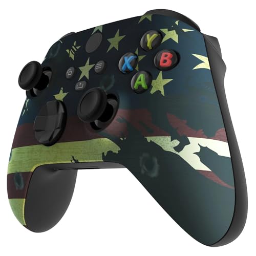 Stealth Controllers Wireless Controller for Xbox Series S, Xbox Series X, Xbox One - Soft Touch Feel - Custom Series S/X Controller (American Flag) - color: American Flag