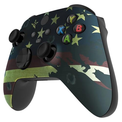 Stealth Controllers Wireless Controller for Xbox Series S, Xbox Series X, Xbox One - Soft Touch Feel - Custom Series S/X Controller (American Flag) - color: American Flag