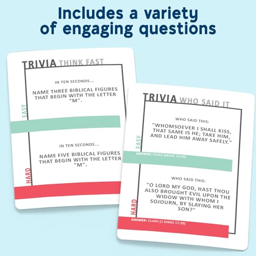 So You Think You Know The Bible, Fun Bible Trivia Game and Christian Gift | Best Bible Edition Card & Board Game for Kids, Adults & Families, Bible Study Quiz & Religious Gift for Christian Men & Women