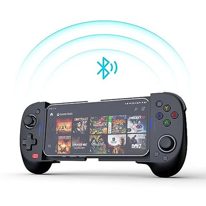 ShanWan Mobile Game Controller for iPhone and Android with Upgrade Design, Phone Case Support, PS Remote Play, Xbox Cloud, Steam Link, GeForce NOW, MFi Arcade Games - size: For iPhone & Android