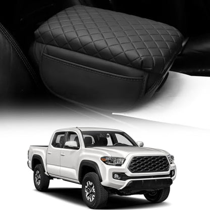 Console Cushion Cover for Toyota Tacoma 2016-2023 | SR SR5 Off-Road PreRunner TRD-Sport pro Limited Tacoma Organizer Armrest Storage Box Cover Tacoma Accessories - size: For Tacoma 2016-2023