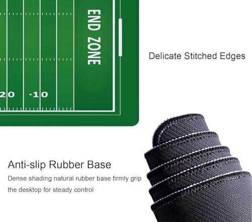 Desk Mat, Large Desk Pad Large Mouse Pad Cute Desk Accessories Home Office Essentials XL Desk Mat Desk Pad Mat for Keyboard Mouse Desk Pads On Top of Desks Computer American Football Field - color: American Football Field