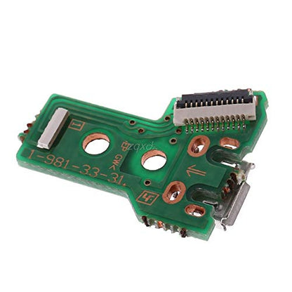 Replacement USB Charging Port Socket Board JDS-040 JDS 040 for PS4 Controller + 12 Pin Ribbon Cable