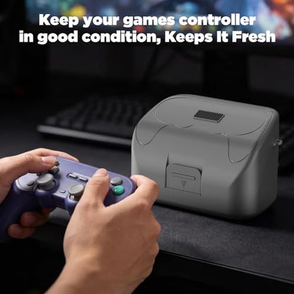 Wonkzon Hard Travel Case for 8BitDo Pro 3 Bluetooth Controller, Charging Dock Accessories Carrying Case for 8BitDo Pro 3, Game Protective Storage Bag