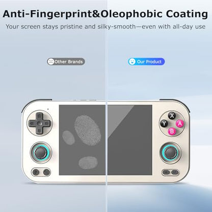 【2Pack】 for Anbernic RG476H Retro Handheld Game Console Screen Protector – 9H Tempered Glass, Anti-Scratch, HD Clarity, Touch Sensitive, Easy Installation, Anti-Fingerprint, Bubble-Free