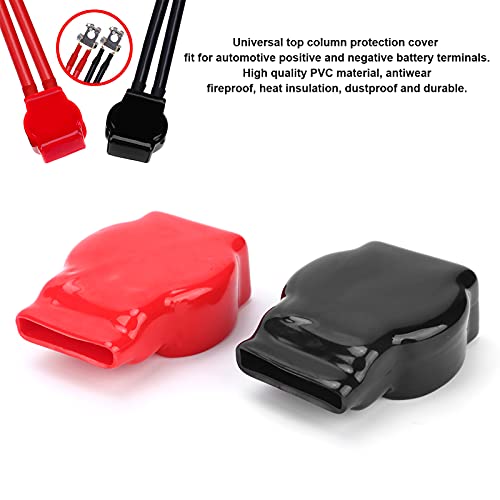 Battery Terminal Covers, Positive Negative Top Post Insulating Protector Universal for Car Motorcycle Truck