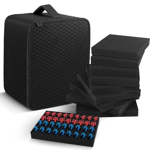 Miniature Storage Figure Case -352 Slot Figurine Minature Box Compatible with D&D,40K and More(Case Only) (Black)