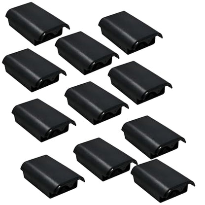 10 Pack Battery Pack Cover for Xbox 360 Wireless Controller Replacement Battery Pack Cover Shell Repair Part Compatible with Xbox 360 Wireless Controller(Black) - size: 10 Pack