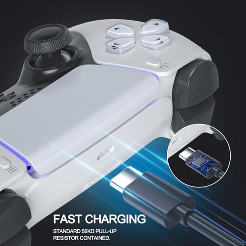 SCOVEE PS5 Controller Charger Cable for Xbox Series S X Elite Series 2 Controller,USB C to USB C Data Cable Accessories for PlayStation 5 DualSense,Slim/Pro Play NS Switch,Long Fast PS5 Charging Cord - size: 6FT