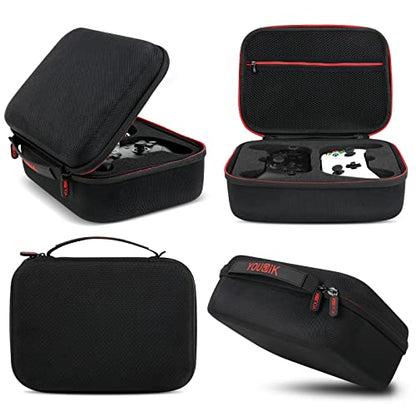 Younik Controller Carrying Travel Case, Protective Hard Case for 2 Universal Controllers, Compatible with P5, P4, X-box 1, Switch Pro, Black