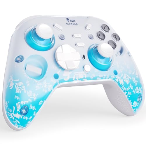 Qanba Phantom Multi-Mode Smart Wireless Controller for Windows PC and Android and iOS and TV，PC Controller With Hall-Effect Joysticks，Tri-Mode Connection (2.4G/Bluetooth/Wired), 1000Hz Polling Rate, Dual Vibration Motors, 6-Axis Gyro, Programmable Back Bu