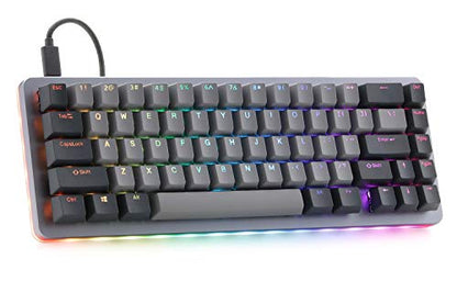 Drop ALT Mechanical Keyboard — 65% (67 Key) Gaming Keyboard, Hot-Swap Switches, Programmable Macros, RGB LED Backlighting, USB-C, Doubleshot PBT, Aluminum Frame (Kaihua Speed Silver, Gray) - color: Space Gray, style: Kaihua Speed Silver