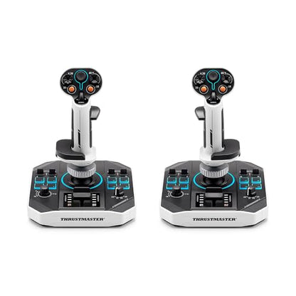Thrustmaster Sol-R2 HOSAS Dual Space Combat Flight Joystick Set - PC | 88 programable actions buttons, 2 detachable grips, 2 throttles, zero drift, interchangeable rests, backlit sci-fi design - style: Sol-R2 HOSAS