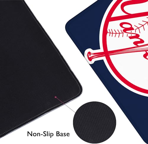Baseball Mouse Pad Extended Large Gaming Desk Pad 31.5 x 11.8 Inch, XL Mousepad Topographic Mouse Pad with Anti-Slip Rubber Base for New York Home Office - color: M-new York Y