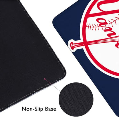 Baseball Mouse Pad Extended Large Gaming Desk Pad 31.5 x 11.8 Inch, XL Mousepad Topographic Mouse Pad with Anti-Slip Rubber Base for New York Home Office - color: M-new York Y