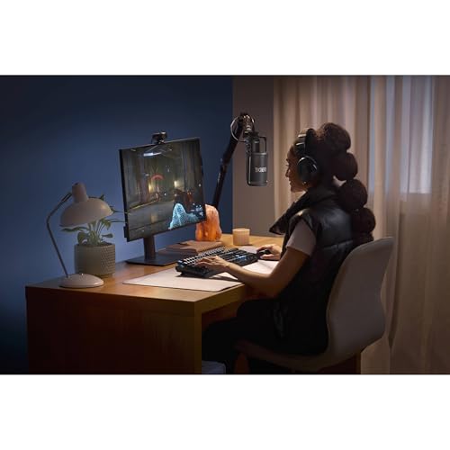 Rode NT-USB+ USB Condenser Microphone Bundle with StreamEye BOOMARM1 Boom Arm and SC27 Red 6.6-Foot USB-C Cable — Cardioid USB-C Studio Mic for Gaming, Twitch Streaming, Esports, Content Creation