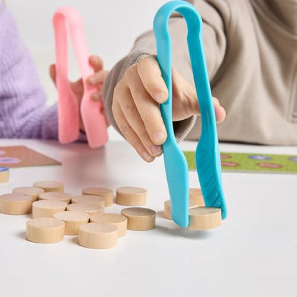 Miniland Board Game for Kids +5, Develops Fine Motor Skills, Come with Wooden Bugs, Tweezers and Game Boards, Children Memory and Pincer Grasp | Catch The Bug - color: Catch the Bug
