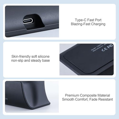 Charging Dock Station with Adapter for Nintendo Switch 2 Pro Controller, Charging Base Stand with Indicator Light Fast Charge & Overcharge Protection Charger Mount Support