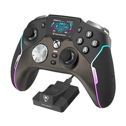 Turtle Beach Stealth Ultra Wireless RGB Gaming Controller, Xbox Series X|S | Also works with PC, Xbox One, Android, Bluetooth, Customizable Display Screen, Rapid Charging Dock, 30-Hr Battery, Black - color: Black