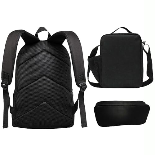 Backpack with Pencil Pouch with Lunch Bag Set for 6+ Years Old Kid Boy Girl - color: Plane Backpack 5- Bookbag + Pencil Bag + Lunch Bag