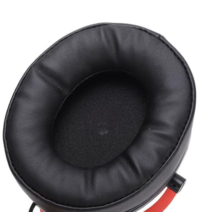 SUNGOOYUE RGB Noise Canceling Gaming Headset, Wired PC Headphones with Microphone, Clear Sound for Gaming Enthusiasts (Black and Red) - color: Black and Red