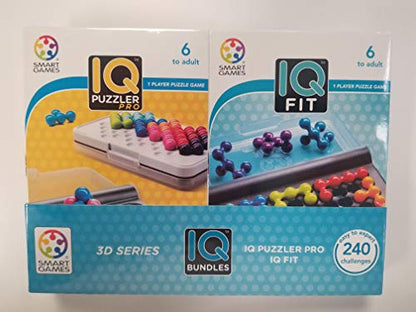 SmartGames IQ Bundles 3D Series, IQ Puzzler Pro IQ Fit 240 Challenges, Ages 6-Adult