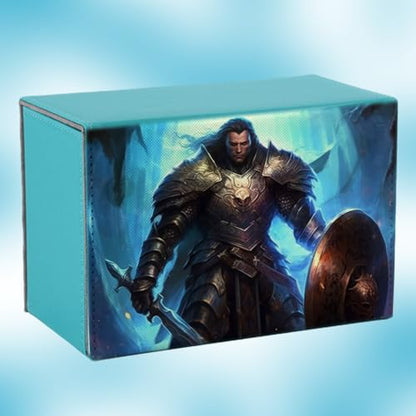 Custom Card Deck Box, Premium Leather Deck Case for TCG, MTG, CCG, OCG Storage, Make Your Own Card Cases, Compatible with Magic The Gathering - size: Horizontal