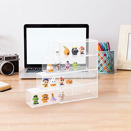 4 Layer Mini Action Storage Box Cabinet Organizer for Mini Toys | Adjustable case fit mini collectibles and figures. Case only, toys not included.