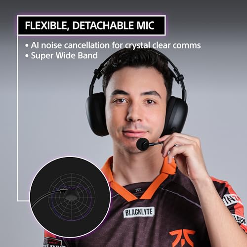 Sony INZONE H9 II Wireless Noise Cancelling Gaming Headset, Black | Lightweight, WH-1000XM6 Drivers, Detachable Cardioid Mic, 2.4GHz/BT/3.5mm, Soft Case, PC/PS5/Switch/Mobile, 30 Hr Battery - color: Black