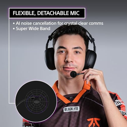 Sony INZONE H9 II Wireless Noise Cancelling Gaming Headset, Black | Lightweight, WH-1000XM6 Drivers, Detachable Cardioid Mic, 2.4GHz/BT/3.5mm, Soft Case, PC/PS5/Switch/Mobile, 30 Hr Battery - color: Black