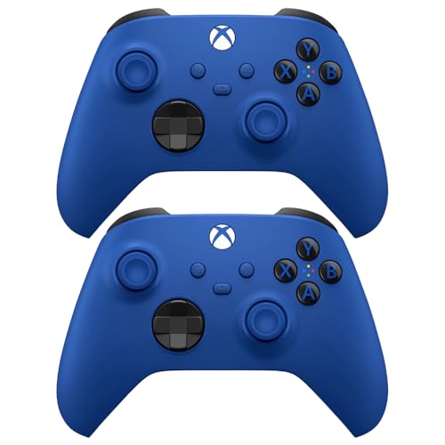 Microsoft QAU-00065 Xbox Special Edition Wireless Controller Shock Blue 2 Pack - color: Shock Blue