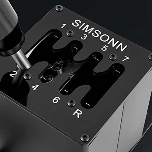 Steering Wheel H Gear Shifter Sequence Panel For Thrustmaster TH8AT300, PC USB Simulator Shifter Sequence Panel Plate Cover For Logitech G29 G27 Racing Games (7+R)