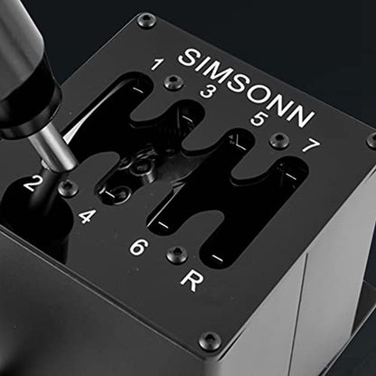 Steering Wheel H Gear Shifter Sequence Panel For Thrustmaster TH8AT300, PC USB Simulator Shifter Sequence Panel Plate Cover For Logitech G29 G27 Racing Games (7+R)