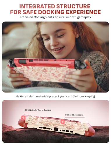 Mumba Blade Series Case for Nintendo Switch 2 [Dock Friendly] [Military-Grade Protection] Switch 2 Grip Protective Cover Shell, Quick-Release Joy-Con, Accessories for Switch 2 Controllers (Arcade) - color: Arcade