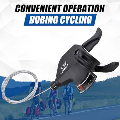 WEEROCK Bike Shifter Lever 6 Speeds Right Thumb Gear Shift Lever for Mountain Bicycle - color: Right 6 Speed