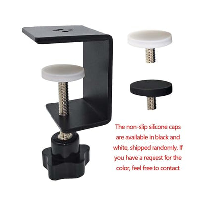 6 Pack Heavy Duty C Clamp & Desk Clamp | Wide Jaw Metal Woodworking Clamps, Adjustable Shelf Clamps for Desk Extension/Panel Work (Sturdy Multi-Purpose Clamping Tool) - size: 6-Pack