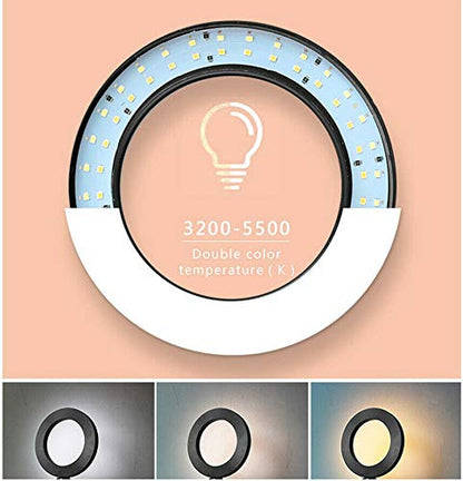 Webcam Light, Ring Light for Logitech Webcam C920,C922x,C930e,Brio 4K,C925e,MX Brio 4K,StreamCam,Brio 500,C615 1/4'' Screw Hole- 10'' Light (Without Tripod and Stand)