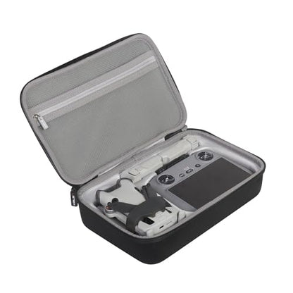 JSVER Carrying Case for DJI Mini 4 Pro EVA Hard Shell Protective Case for DJI Mini 4 Pro/Mini 3/Mini 3 Pro Travel Bag for Mini 4 Pro Fly More Combo Accessories Drone Case (DJI RC-2/RC-N2 Controller) - size: 300mm x 200mm x 85mm