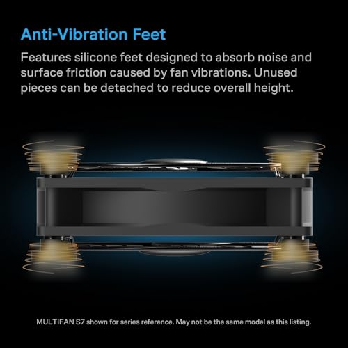 AC Infinity MULTIFAN S1, Quiet 80mm USB Fan, UL-Certified | For Receiver DVR, PlayStation, Xbox, Computer, Cabinet Cooling - size: S1