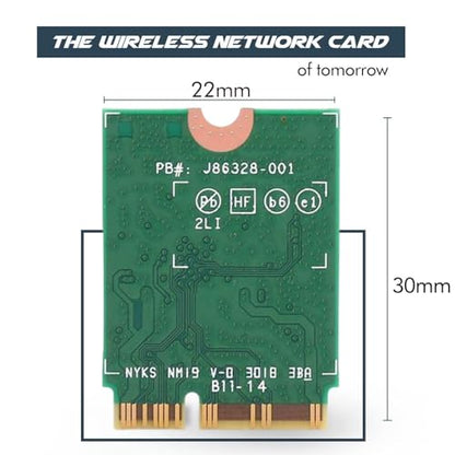 BE202 WiFi 7 Card | M.2 PCIe WiFi Card | Tri-Band 2.4/5/6 GHz | Up to 2.4 Gbps | WiFi Card for PC | Supports Bluetooth 5.4 & Intel PCs with Windows 11 | BE202NGW