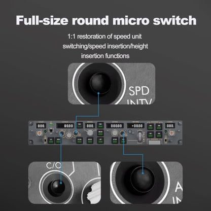 Full Size Flight Controller Panel Mcp Real Aircraft Operation General Aviation Simulator Flights Computer Plug And Play Usb Compatible With Pc Game Simulators For Flight Sim Enthusiasts