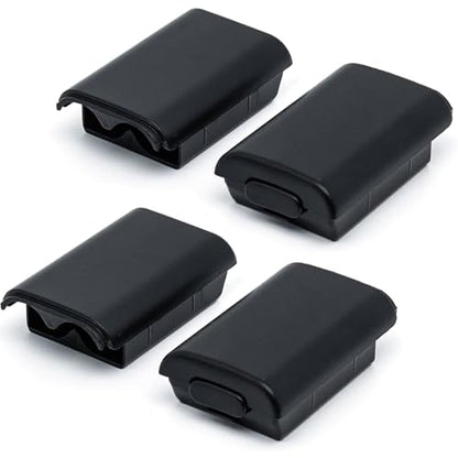 Surf turtle 4PCS Black AA Battery Back Cover Replacement Repair Parts for Wireless Game Controller