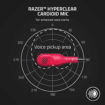 Razer Kaira X Wired Headset for Xbox Series X|S, Xbox One, PC, Mac & Mobile Devices: Triforce 50mm Drivers - HyperClear Cardioid Mic - Memory Foam Ear Cushions - On-Headset Controls - Pulse Red - color: Red