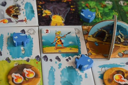 Tabletop Strategy Game, Part of Kingdomino Series, for Kids Teens Adults Family Game Nights, 2 to 4 Players, Ages 8+, Kingdomino Origins by Blue Orange Games - style: Kingdomino Origins