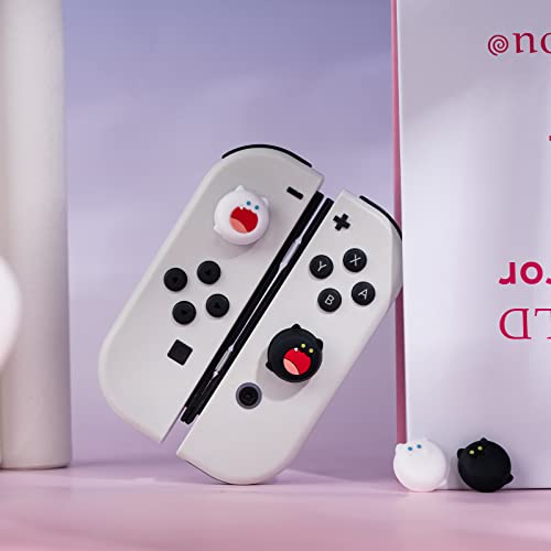 GeekShare Cute Silicone Joystick Thumb Grip Caps, Joystick Cover Compatible with Switch/OLED/Switch Lite,4PCS - BOBO Cat - color: BOBO Cat