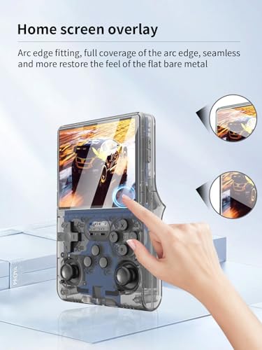 Screen Protector for R40S Pro Handheld Game Console, Anti-Scratch 9H Hardness Touch Sensitive Edges Bubble Free Easy to Install,2 Pack.
