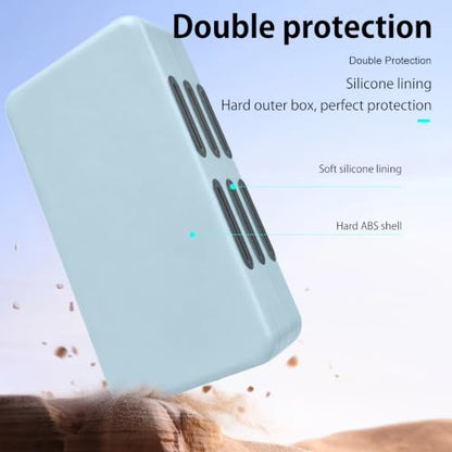 ONETIAOLONG Switch Game Case Holder for Switch 2 & OLED & Lite with 72 Cartridge Slots and 144 Micro SD Card Storage with Magnetic Closure,Protective Hard Shell and Soft Lining for Easy carrying - color: Blue, style: 72-slots